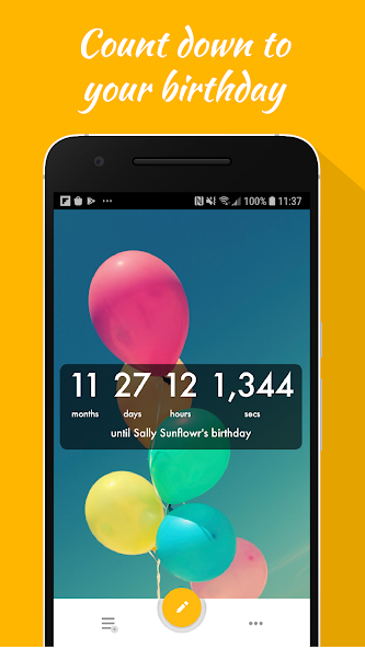 Birthday Countdown Widget