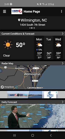 WWAY TV3 StormTrack 3 Weather