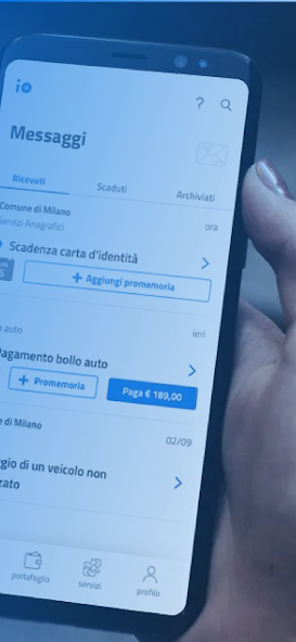 IO, l'app dei servizi pubblici