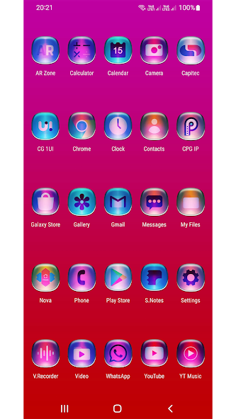 Colorful Glass ONE UI IconPack