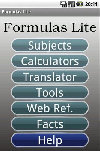 Formulas Lite