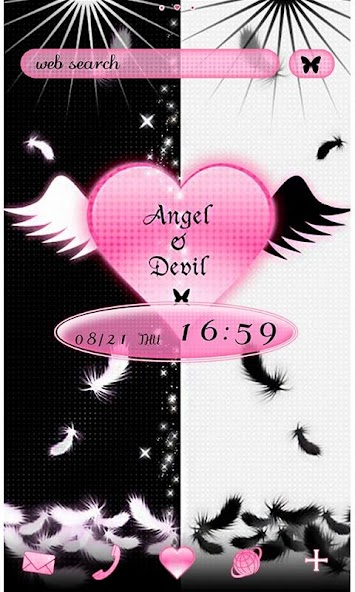 Gothic Theme Angel & Devil