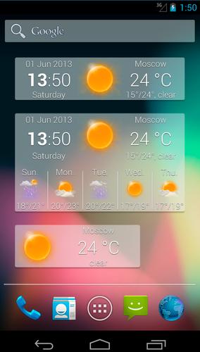 Weather Widget MIUI style