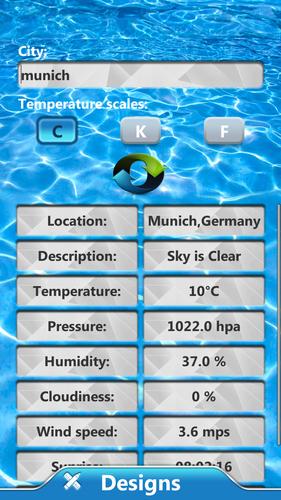 Aquarium Weather Clock Widget