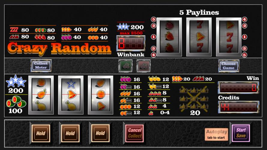 slot machine crazy random