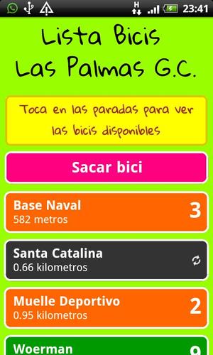 Lista Bicis Las Palmas