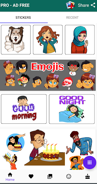 Animated Stickers Maker, Text