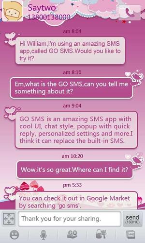 GO SMS Pro Bird Lover Theme