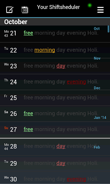 Shiftmate -My Roster Scheduler