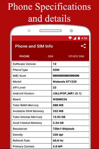 Phone and SIM Info