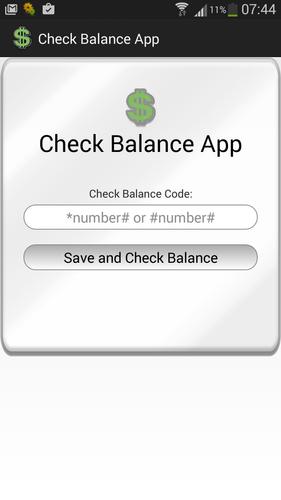 Check Balance App