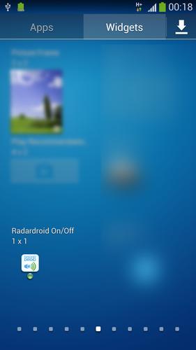 Widget for Radardroid Pro