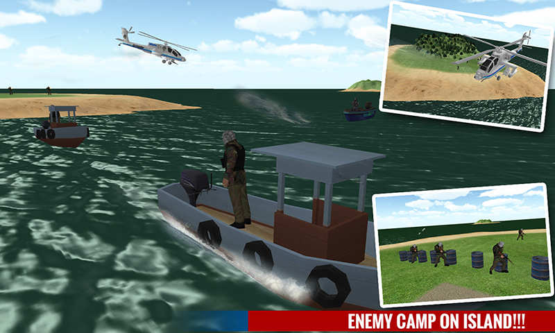 Police Boat Shooting Games 3D