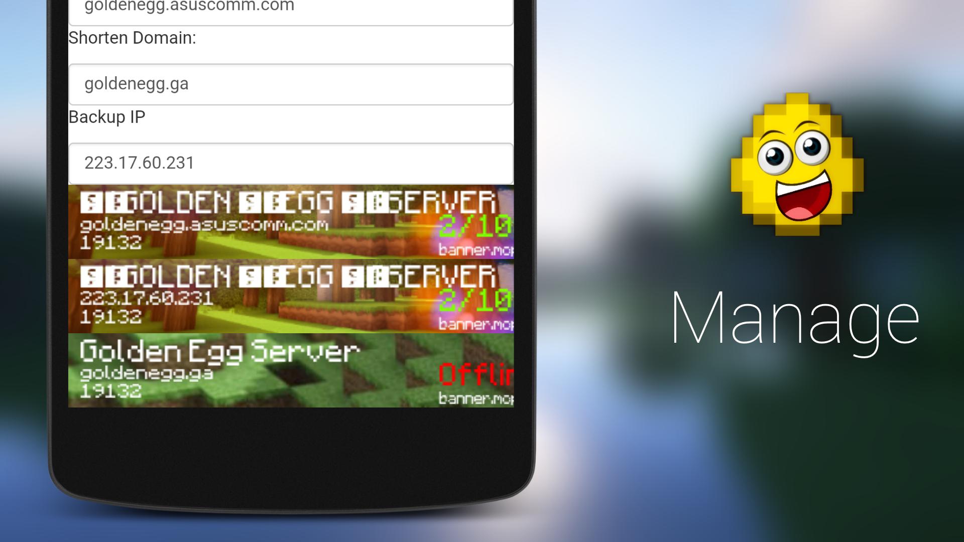 MCPE:Golden Egg Server