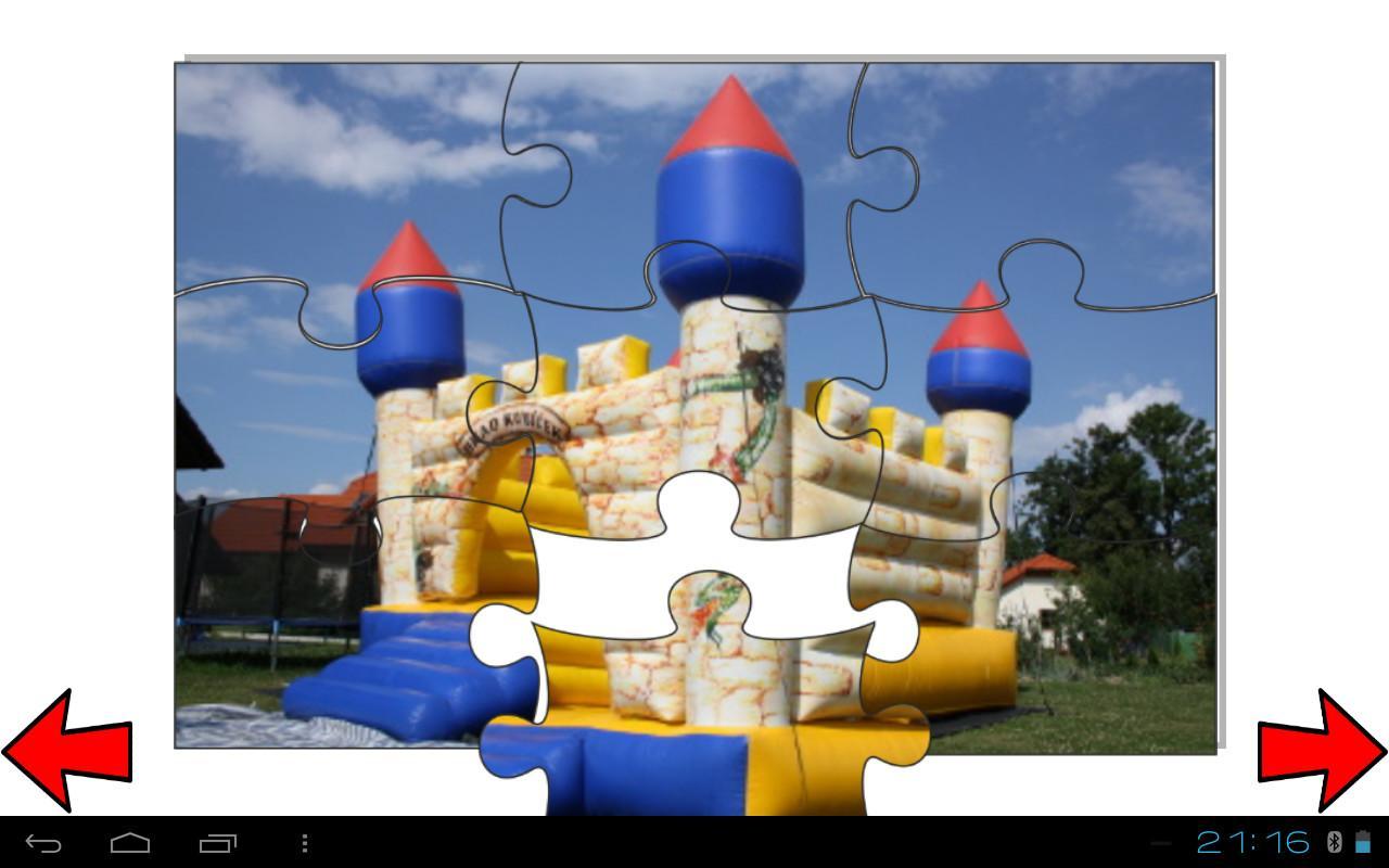 Puzzle for kids,bouncy castles