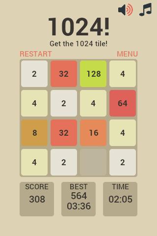 1024 Puzzle Game