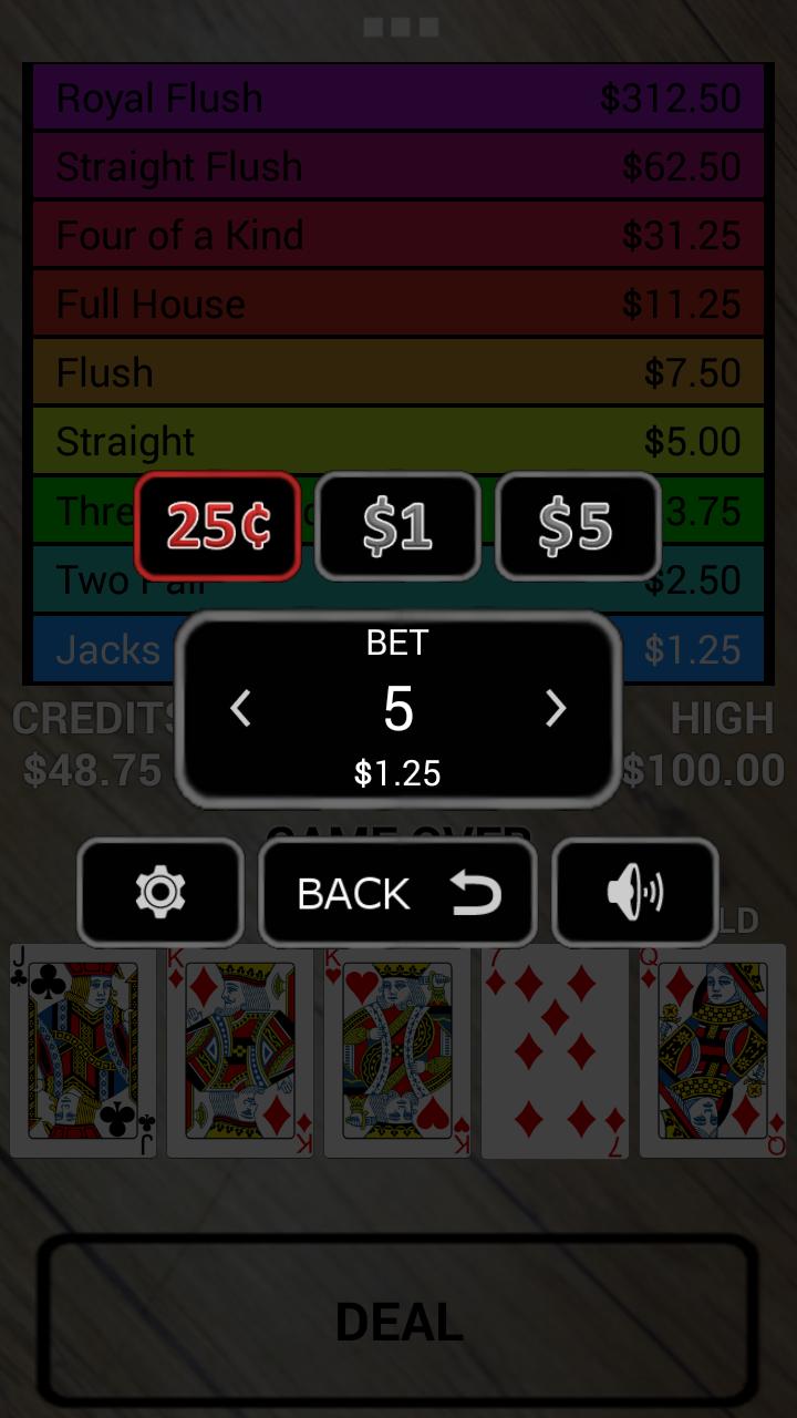 Video Draw Poker