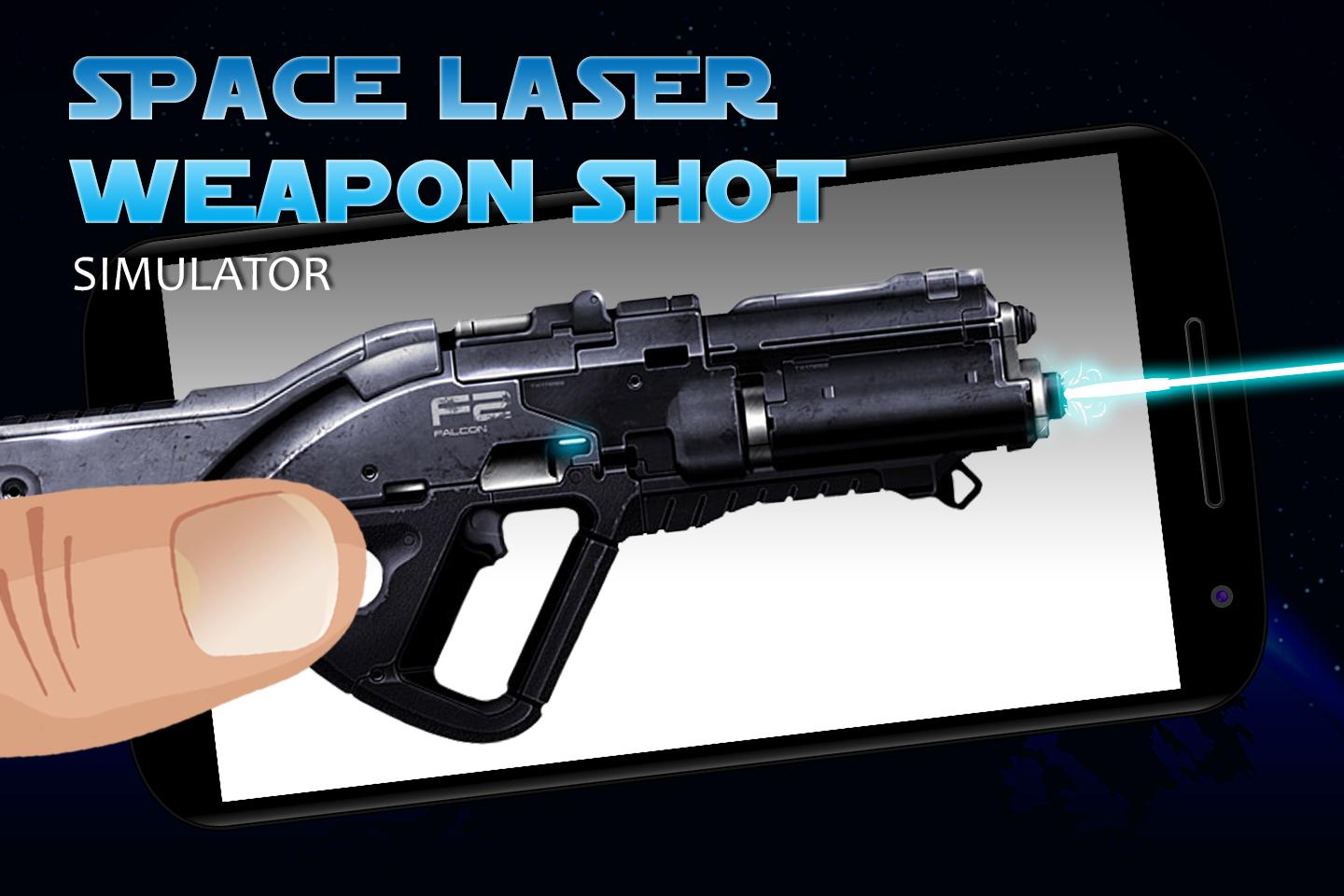 Space laser weapon shot