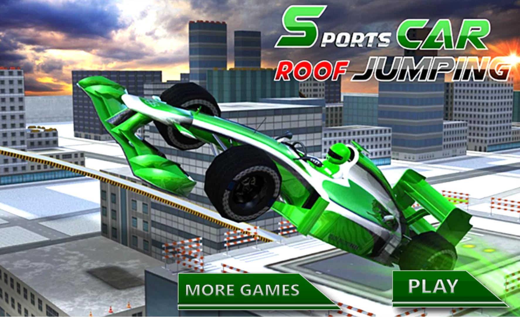 Sports Racing Car Roof Jumping