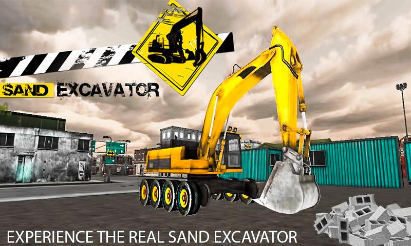 Sand Excavator Simulator Crane