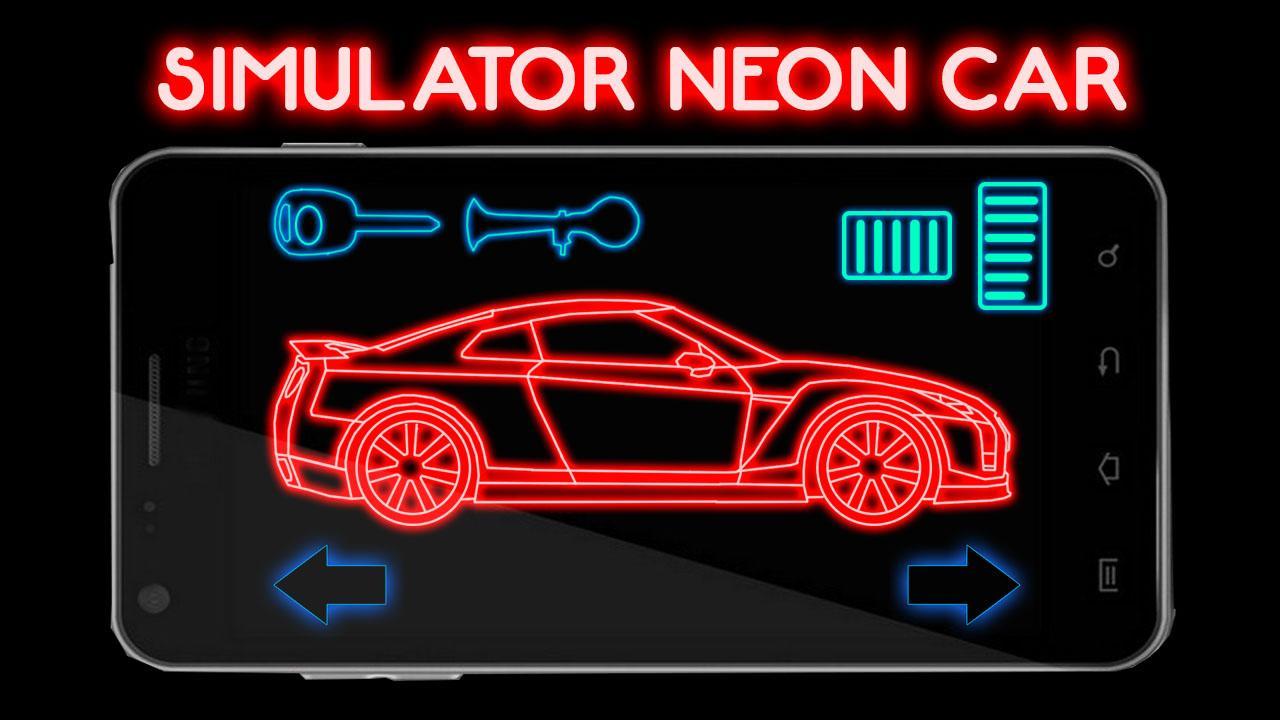 Simulator Neon Car