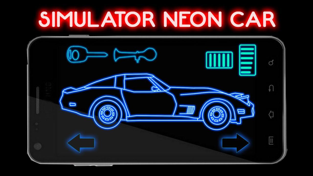 Simulator Neon Car