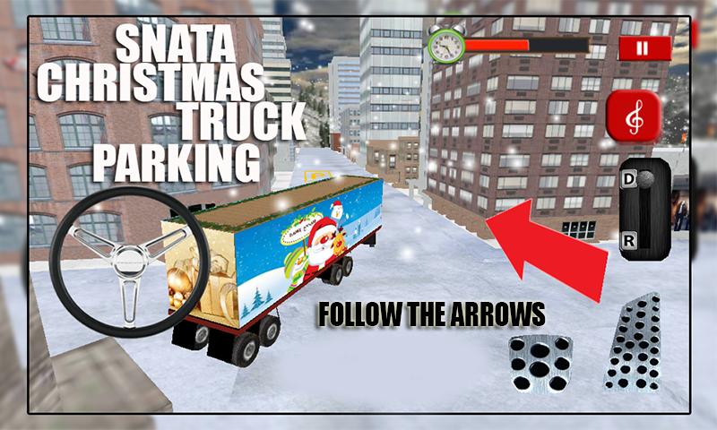 Santa Christmas Truck Parking