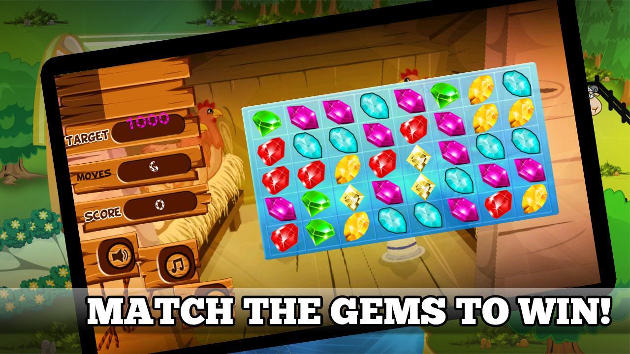 Farmyard Gems Blast Match 3