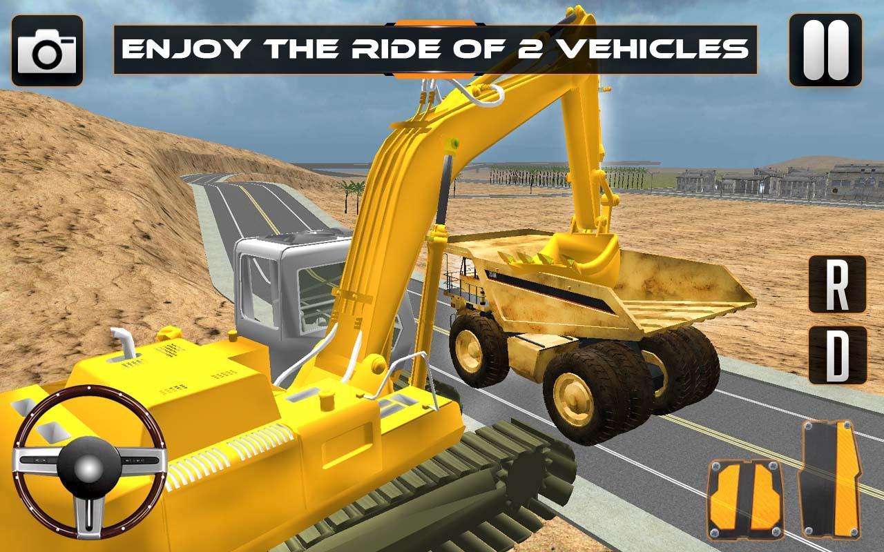 Sand Excavator Crane Sim