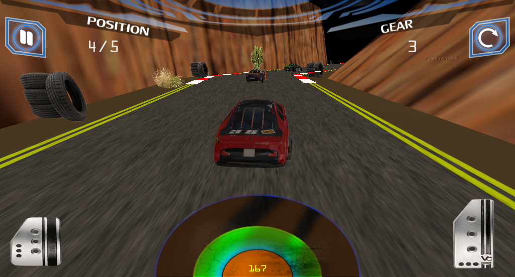 3D car racing