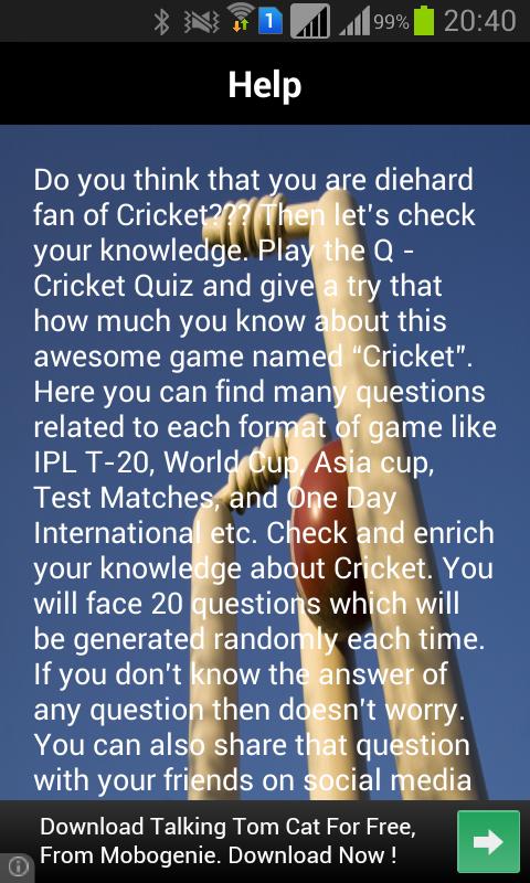 Q - CRICKET in KBC Style