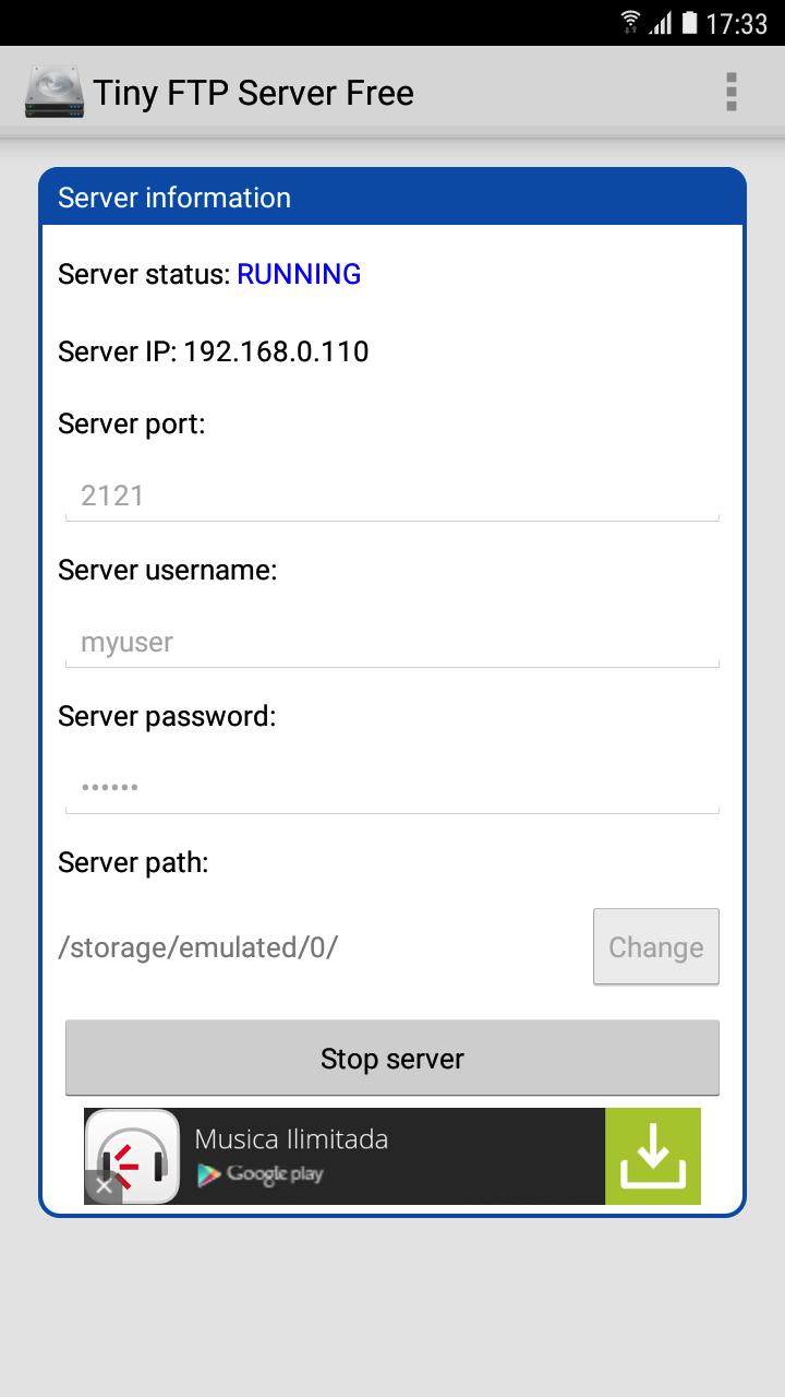 Tiny FTP Server Free