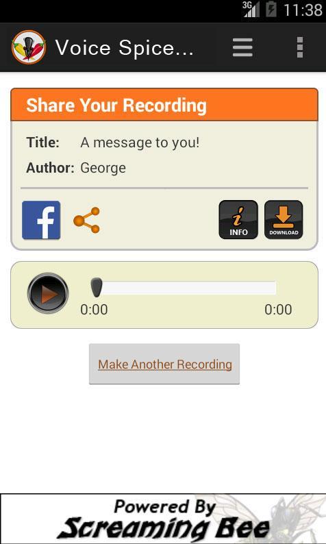 Voice Spice Online Recorder