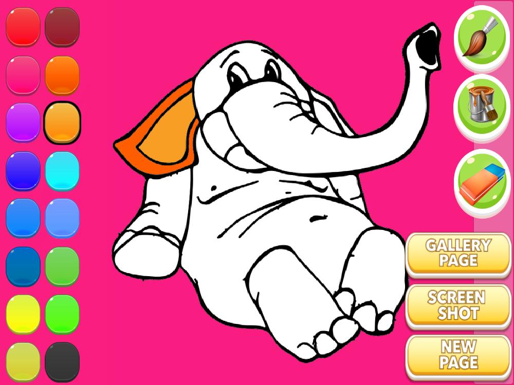 Elephant Coloring Book