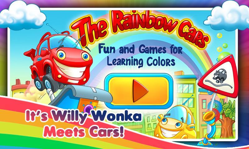 Rainbow Cars! Kids Colors Game