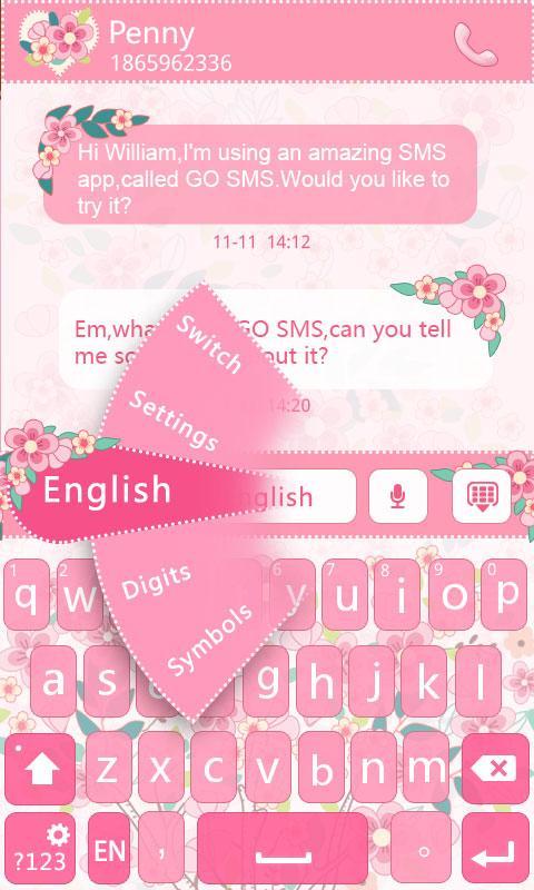 Honey Valentine Keyboard Theme