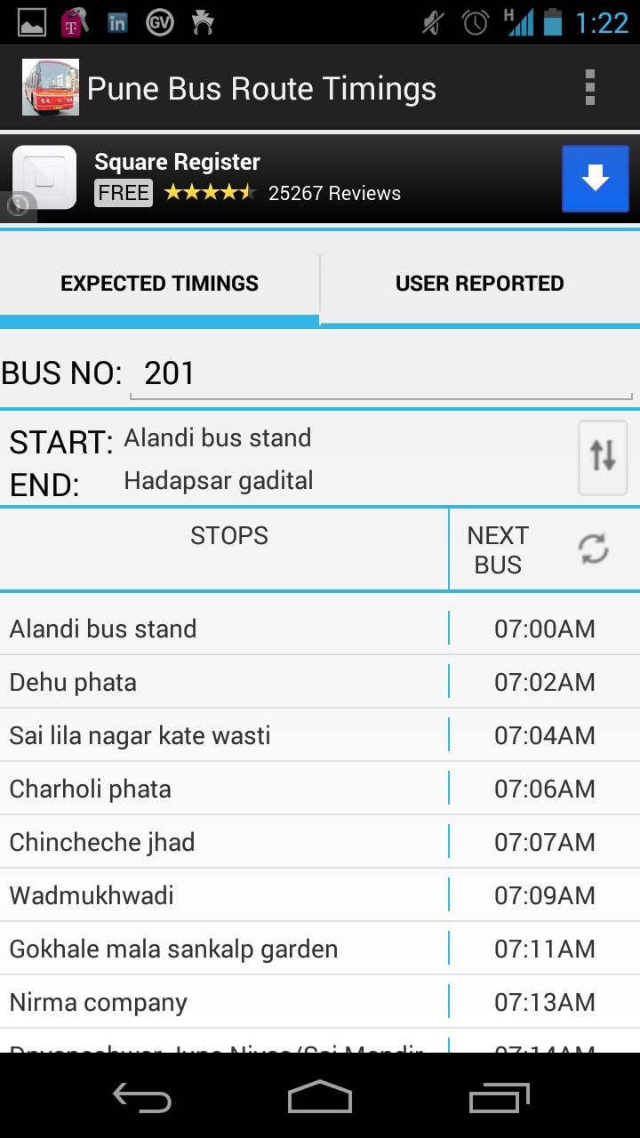 Pune PMPML Bus Route Timings