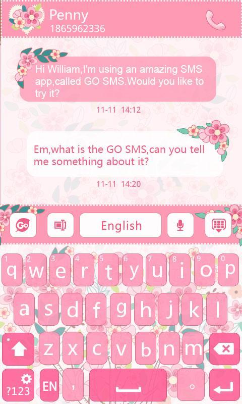 Honey Valentine Keyboard Theme