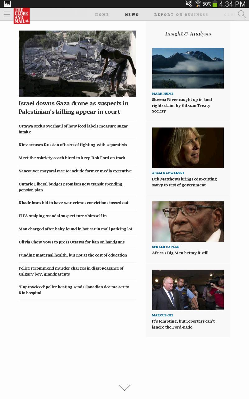 The Globe and Mail Android Ed.