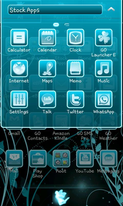 Fairy Blue Go Launcher Ex