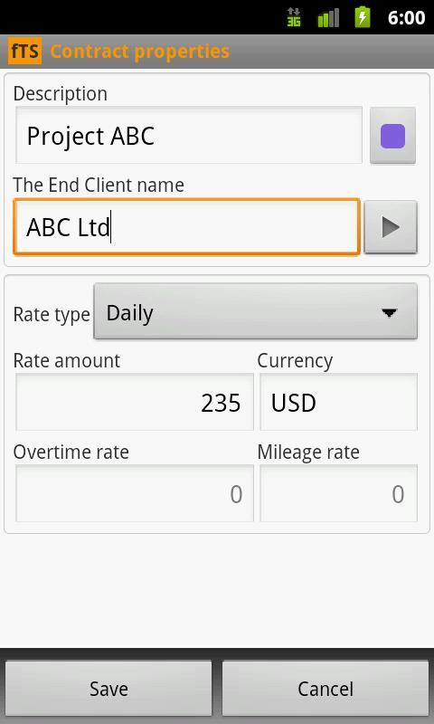 fTS freelance timesheet