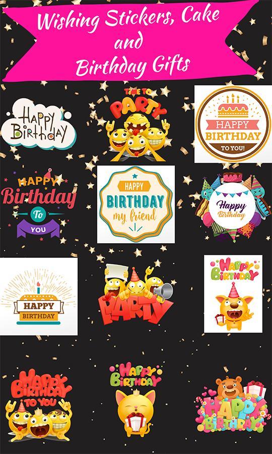 Happy Birthday Stickers & Birthday Cards