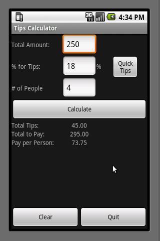 Tips Calculator