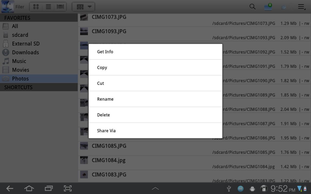 Filer (Tablet File Manager)