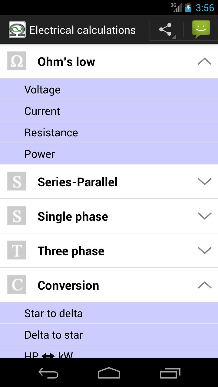 Electrical Calc & Formulas