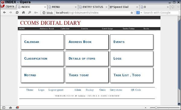 Ccoms web server