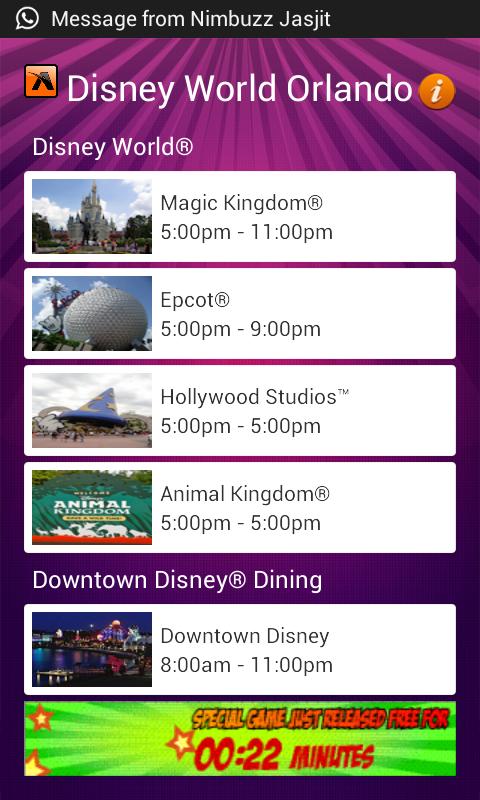 Free Wait Times  Disney World