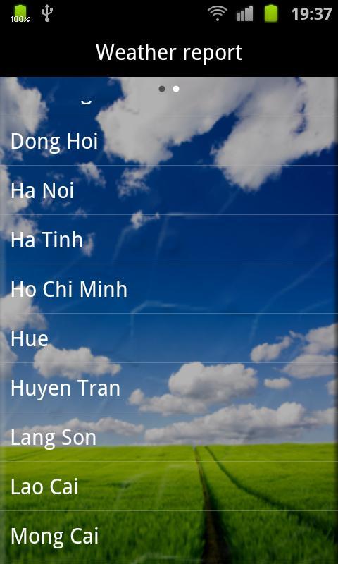 Vietnamese Weather Indicator