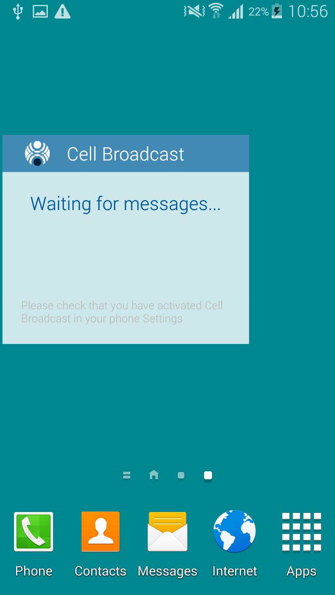 Cell Broadcast Display