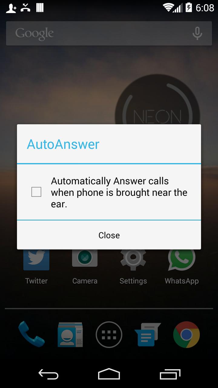 EarAnswer Auto Call Picker